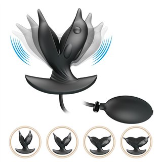 Hanson Inflatable Butt Plug with Vibration - BI-040161Q - Teknashop Ltd