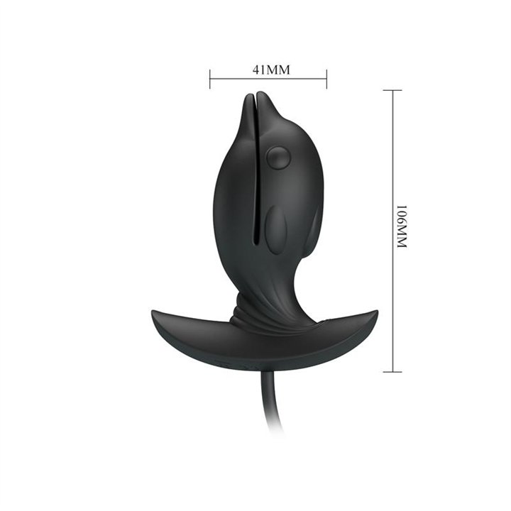 Hanson Inflatable Butt Plug with Vibration - BI-040161Q - Teknashop Ltd