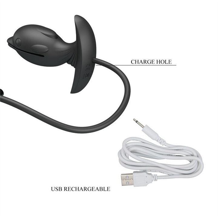 Hanson Inflatable Butt Plug with Vibration - BI-040161Q - Teknashop Ltd