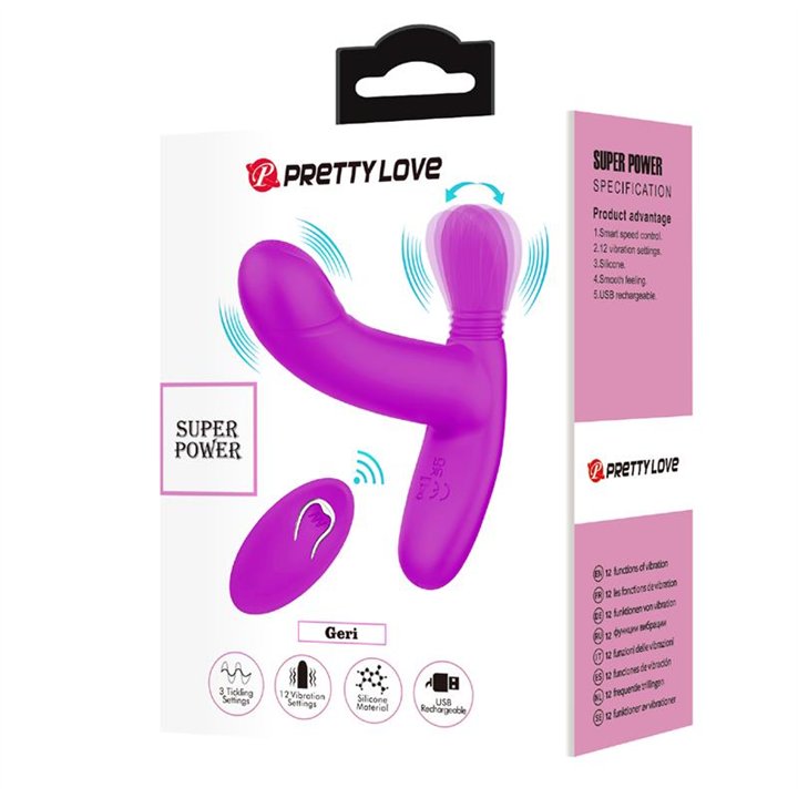Geri Licking and Vibrating Massage with Remote - BI-300002W - Teknashop Ltd
