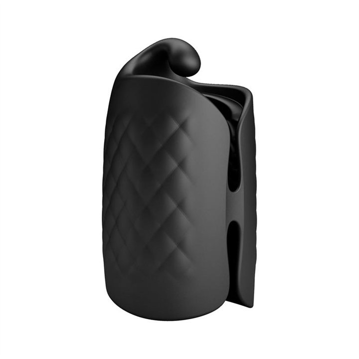 Black Glans Trainer Vibrating Male Masturbator - BM-00900T83Z - Teknashop Ltd