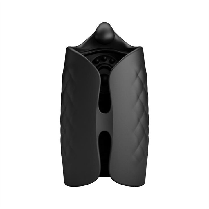 Black Glans Trainer Vibrating Male Masturbator - BM-00900T83Z - Teknashop Ltd