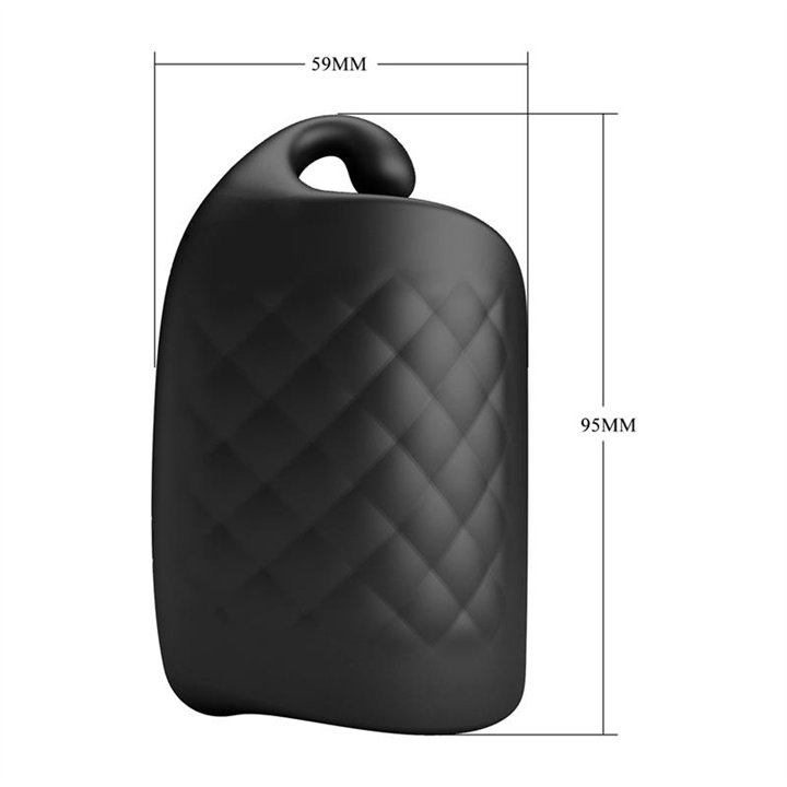 Black Glans Trainer Vibrating Male Masturbator - BM-00900T83Z - Teknashop Ltd