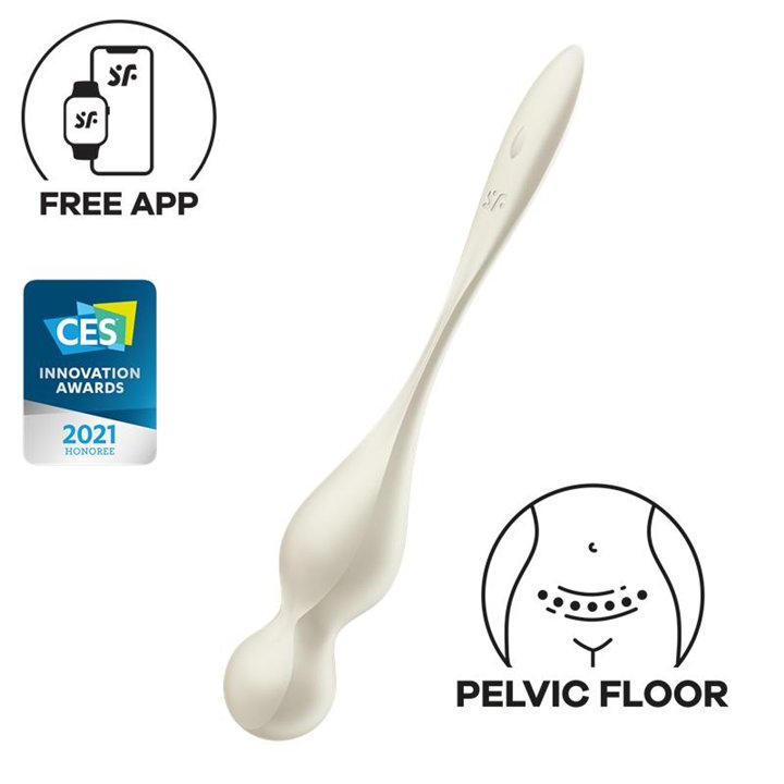 Love Birds 1 Kegel Balls with APP White - 4061504002910 - Teknashop Ltd