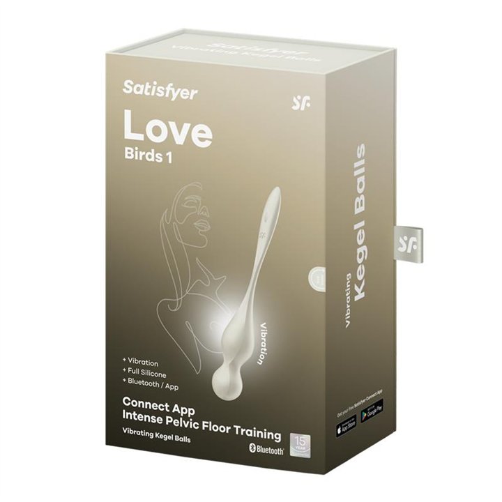Love Birds 1 Kegel Balls with APP White - 4061504002910 - Teknashop Ltd