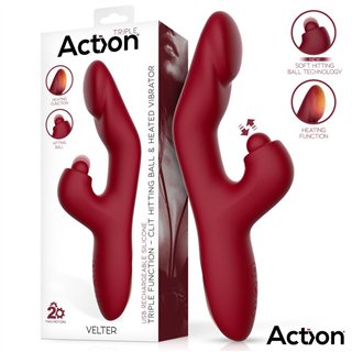 Velter Soft Clit Hitting Ball with Vibration and Heating Function - AC-716 - Teknashop Ltd