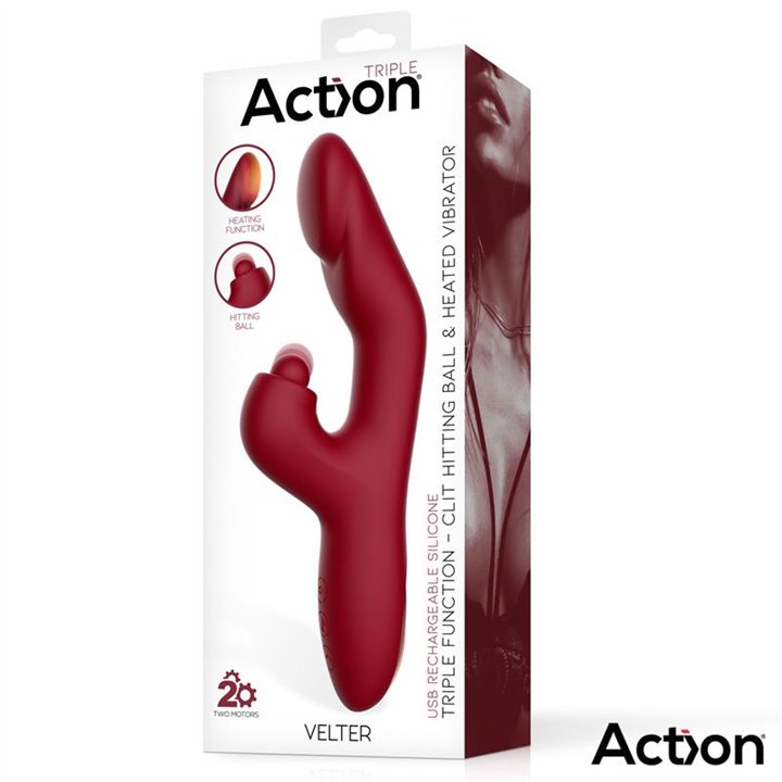 Velter Soft Clit Hitting Ball with Vibration and Heating Function - AC-716 - Teknashop Ltd