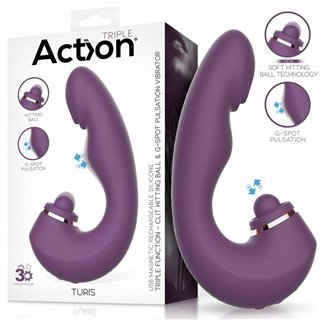 Turis Soft Hitting Ball with G-Spot Pulsation and Vibration - AC-240 - Teknashop Ltd