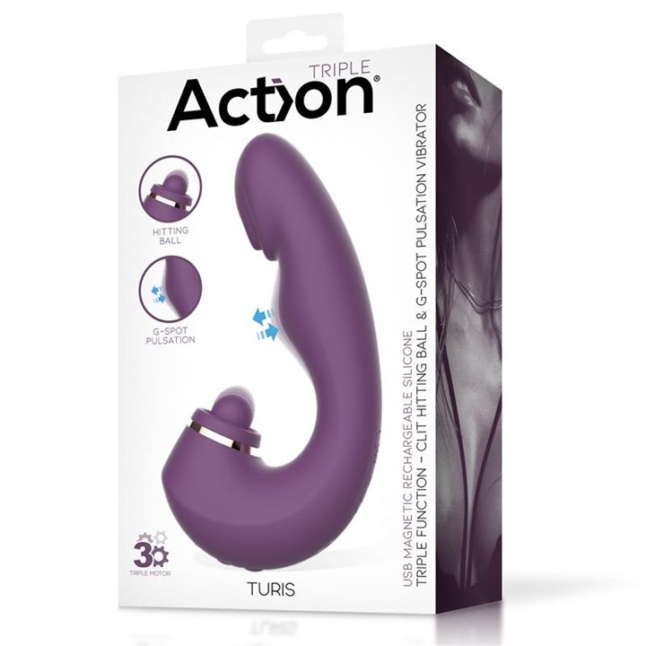 Turis Soft Hitting Ball with G-Spot Pulsation and Vibration - AC-240 - Teknashop Ltd