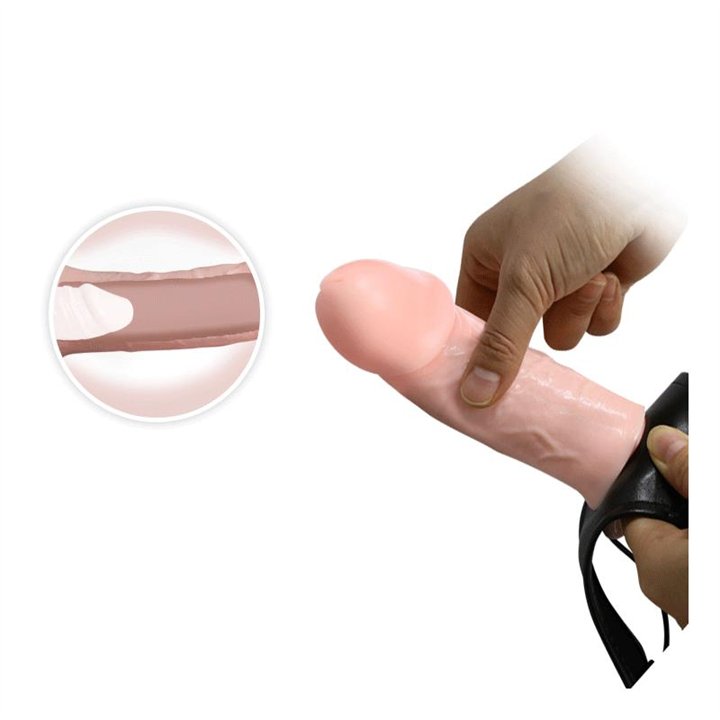 Strap-On with Hollow Dildo 16 cm - BW-010026 - Teknashop Ltd