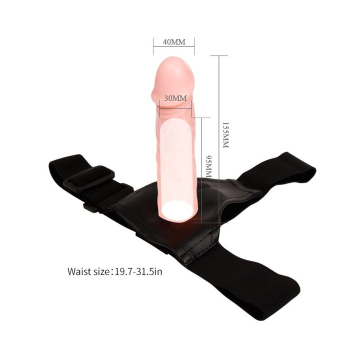 Strap-On with Hollow Dildo 16 cm - BW-010026 - Teknashop Ltd
