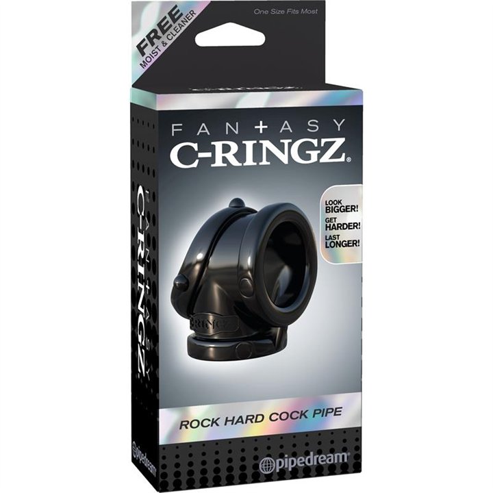 Fantasy C-Ringz Rock Hard Cock Pipe Black - PD-5921-23 - Teknashop Ltd