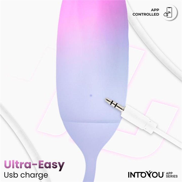 Vibrating Egg Double Layer Silicone with APP Pink/Blue - IN-233 - Teknashop Ltd