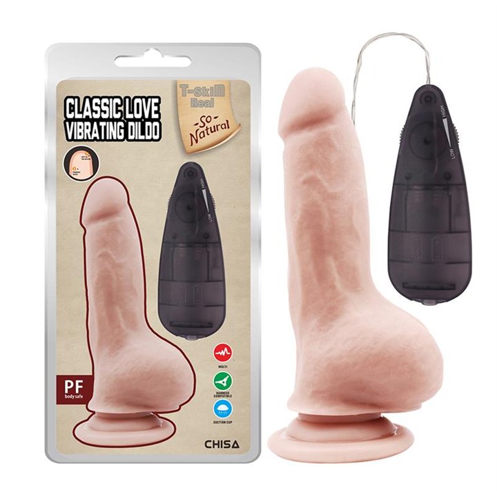 Classic Love Dildo with Vibration 20cm - CN-101831117 - Teknashop Ltd