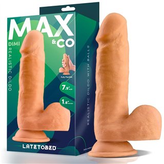 Dimi Realistic Dildo with Testicles  7.9 Flesh - MX-709 - Teknashop Ltd