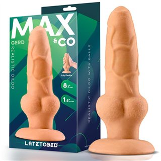 Gerd Realistic Dildo with Testicles 8.1 Flesh - MX-708 - Teknashop Ltd
