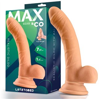 Sean Realistic Dildowith Testicles 7.5 Flesh - MX-716 - Teknashop Ltd