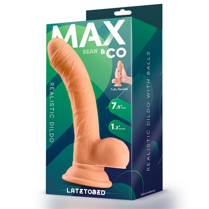 Sean Realistic Dildowith Testicles 7.5 Flesh - MX-716 - Teknashop Ltd