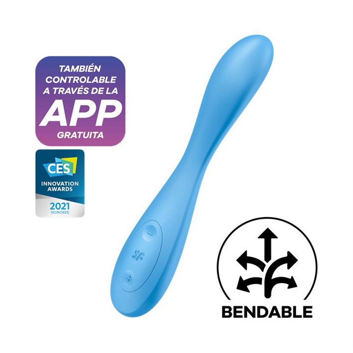 Vibe G-Spot Flex 4 with APP Satisfyer Connect Blue - 4061504038698 - Teknashop Ltd