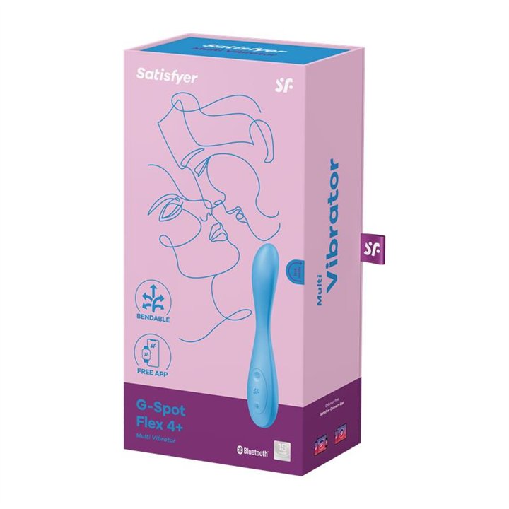 Vibe G-Spot Flex 4 with APP Satisfyer Connect Blue - 4061504038698 - Teknashop Ltd