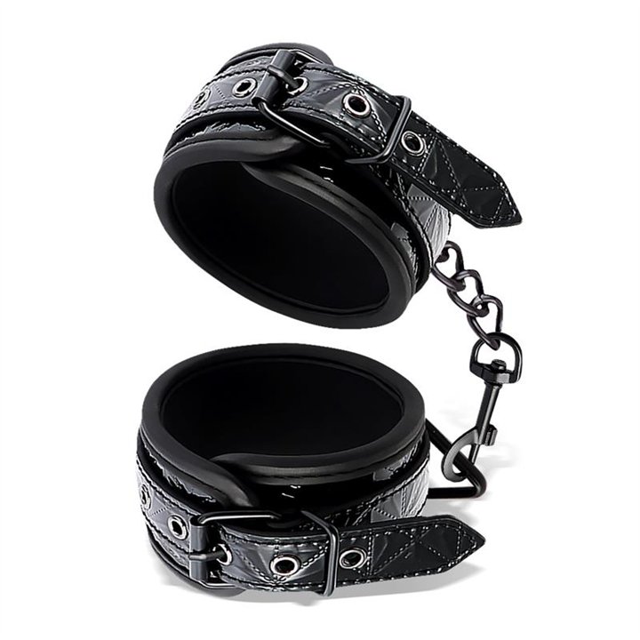 Adjustable Ankle Cuffs Sapphire Vegan Leather - BD-647 - Teknashop Ltd