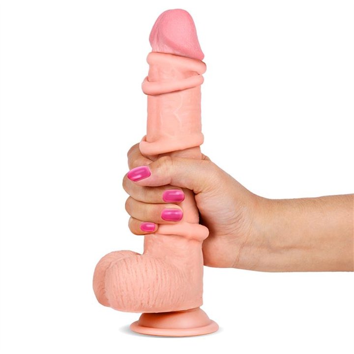 Slidy Realistic Dildo Dual Layer Retractable and Adjustable 9 - LT-948 - Teknashop Ltd