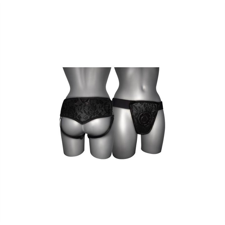 Strap On de Luxe Black With Back S - XL - 17911 - Teknashop Ltd