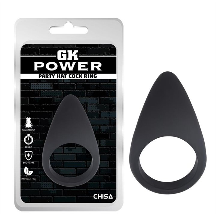 Cock Ring Party Hat Silicone Black - CN-510332476 - Teknashop Ltd