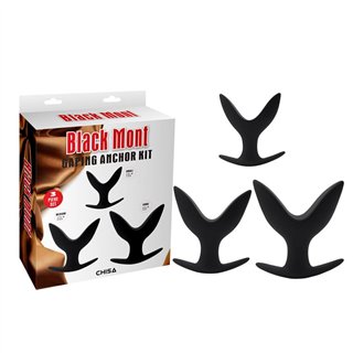 Pack 3 Gaping Anchor Silicone Black - CN-541431445 - Teknashop Ltd