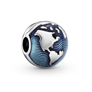 PANDORA CHARMS Mod. BLUE GLOBE CLIP - WW.799429C01 - Teknashop Ltd