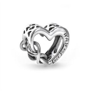 PANDORA Mod. LOVE YOU MUM INFINITY HEART CHARM - WW.798825C00 - Teknashop Ltd
