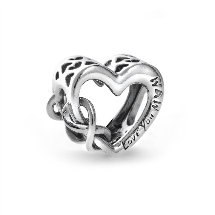 PANDORA Mod. LOVE YOU MUM INFINITY HEART CHARM - WW.798825C00 - Teknashop Ltd