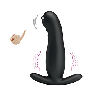 Prostate Massager with Ticling Beads and Vibration - BI-040053-MR - Teknashop Ltd