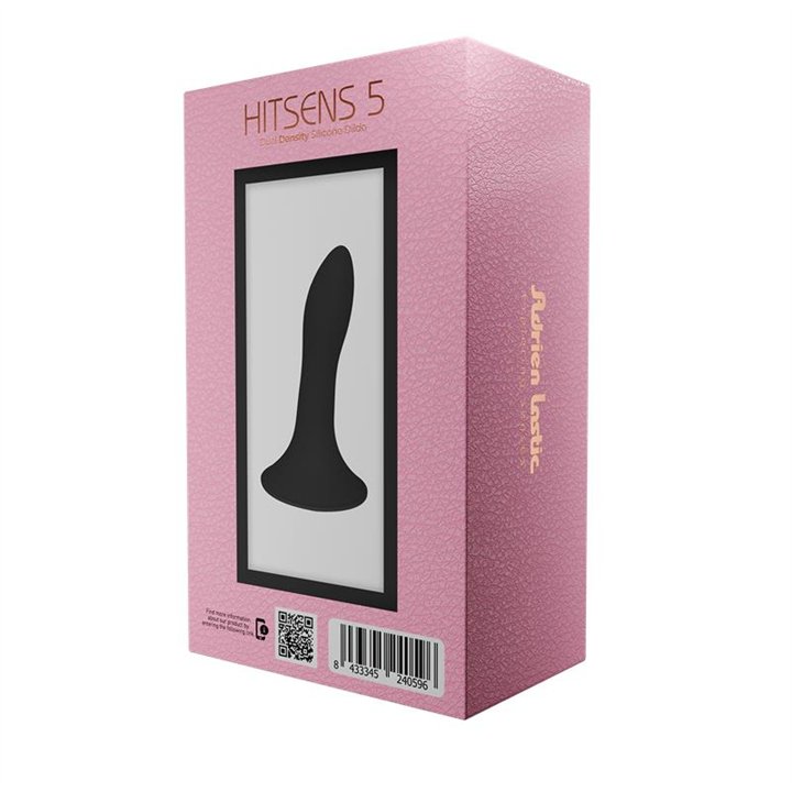 Dildo Hitsens 5 Dual Density Black - AL-24059 - Teknashop Ltd