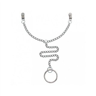Nipple Clamps to penis ring - R7679 - Teknashop Ltd