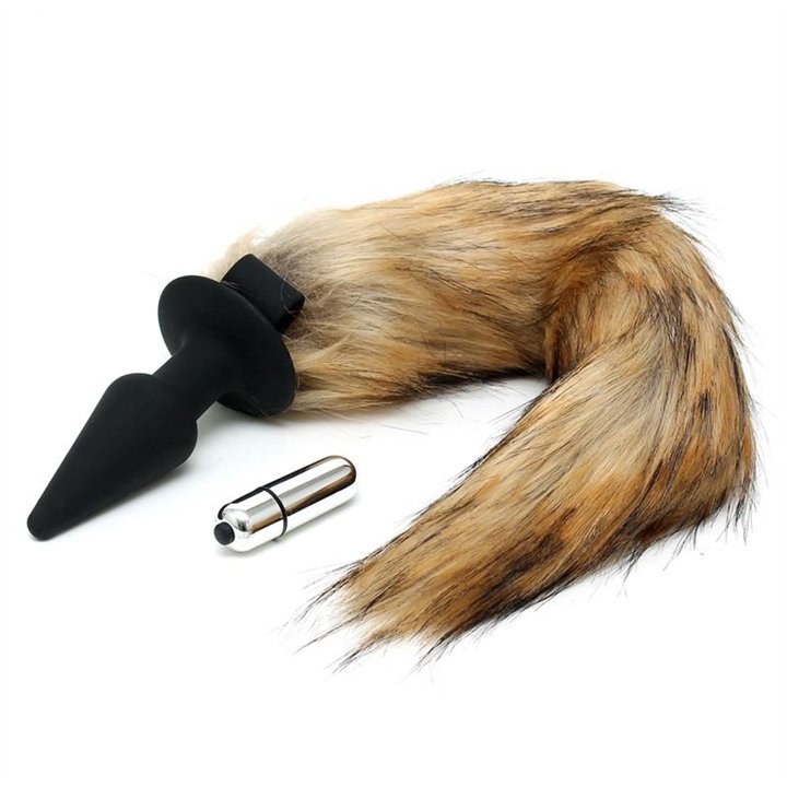 Vibrating Plug with Fox Tail - R9143 - Teknashop Ltd