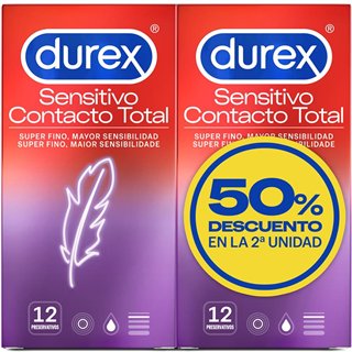 Condoms Super Fine Sensitive Duplo 2 x 12 units - 8410104885212 - Teknashop Ltd