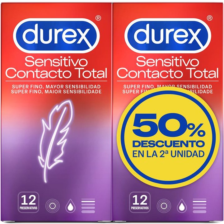 Condoms Super Fine Sensitive Duplo 2 x 12 units - 8410104885212 - Teknashop Ltd