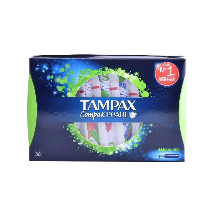 Tampax Pearl Compak Super 36 Units - unisex - Teknashop Ltd