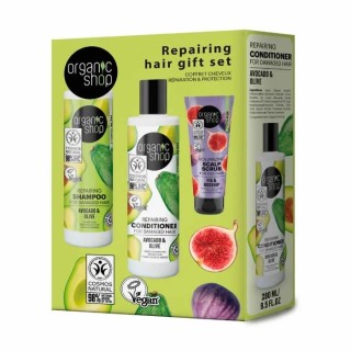 Organic Shop Repairing Hair Gift Set 3 Pieces - unisex - Teknashop Ltd