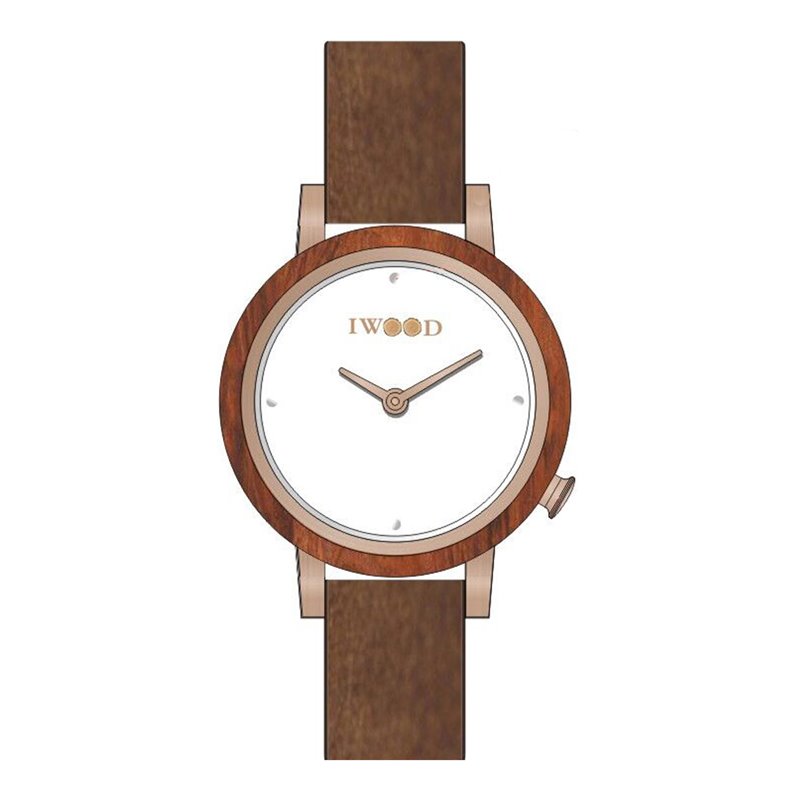 Iwood Real Wood Ladies Watch IW18443002