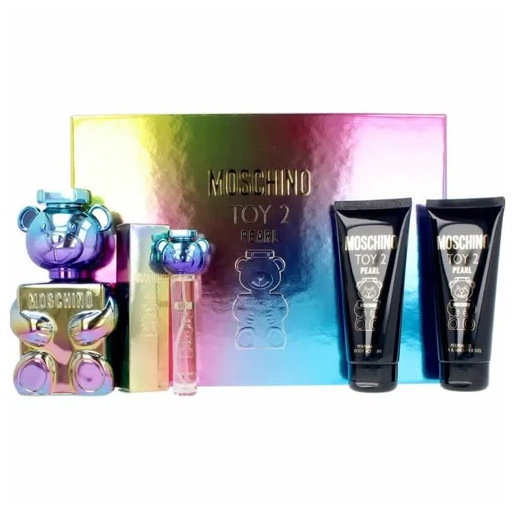 Moschino Toy 2 Pearl Eau De Parfum Spray 100ml Set 4 Pieces - man - Teknashop Ltd
