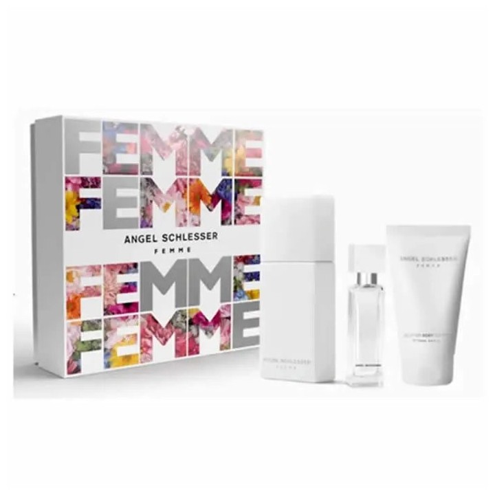 Angel Schlesser Femme Eau De Toilette Spray 100ml Set 3 Pieces - woman - Teknashop Ltd