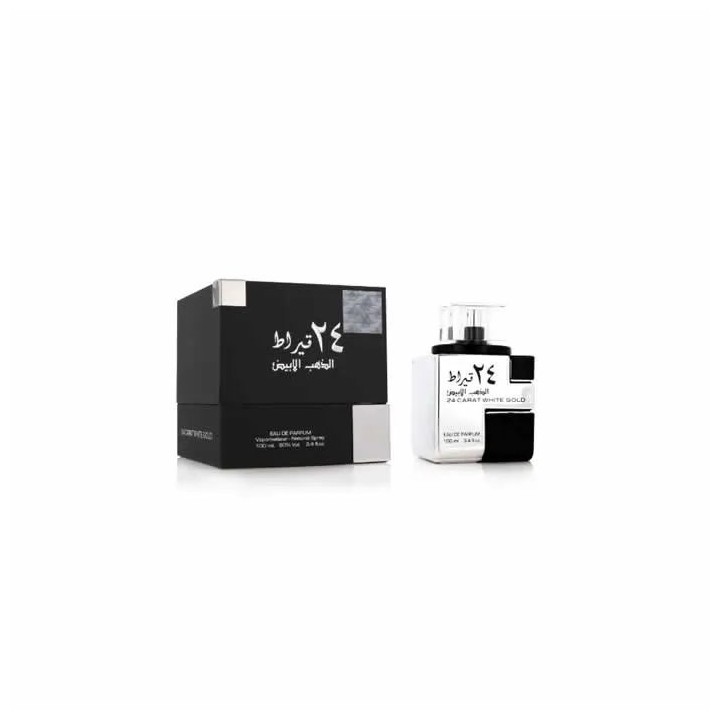 LATTAFA 24 CARAT WHITE GOLD EDP SPRAY 100ML - unisex - Teknashop Ltd