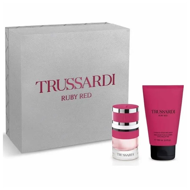 Trussardi Ruby Red Eau De Perfume Spray 60ml Set 2 Pieces - woman - Teknashop Ltd