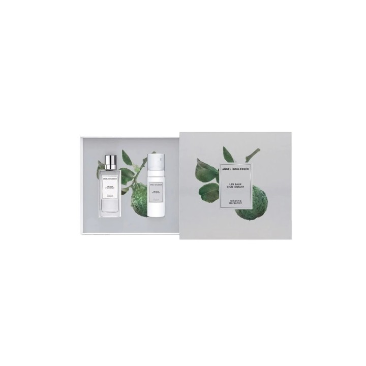 Angel Schlesser Instant Tempting Bergamont Watercolor Coffret Eau De Toilette Spray 100ml Set 2 Pieces - unisex - Teknashop Ltd