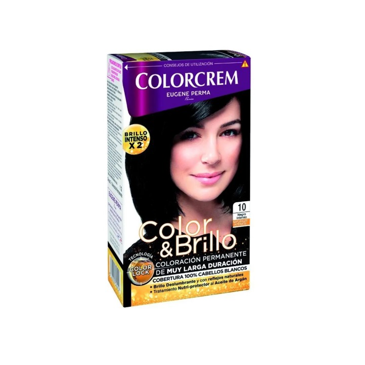 Eugene Perma Tinte Pelo Colorcrem 10 Negro Intenso - unisex - Teknashop Ltd