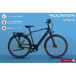 Urban Plus 28 Inch 53 cm Men Hydraulic Disc Brake Matte black