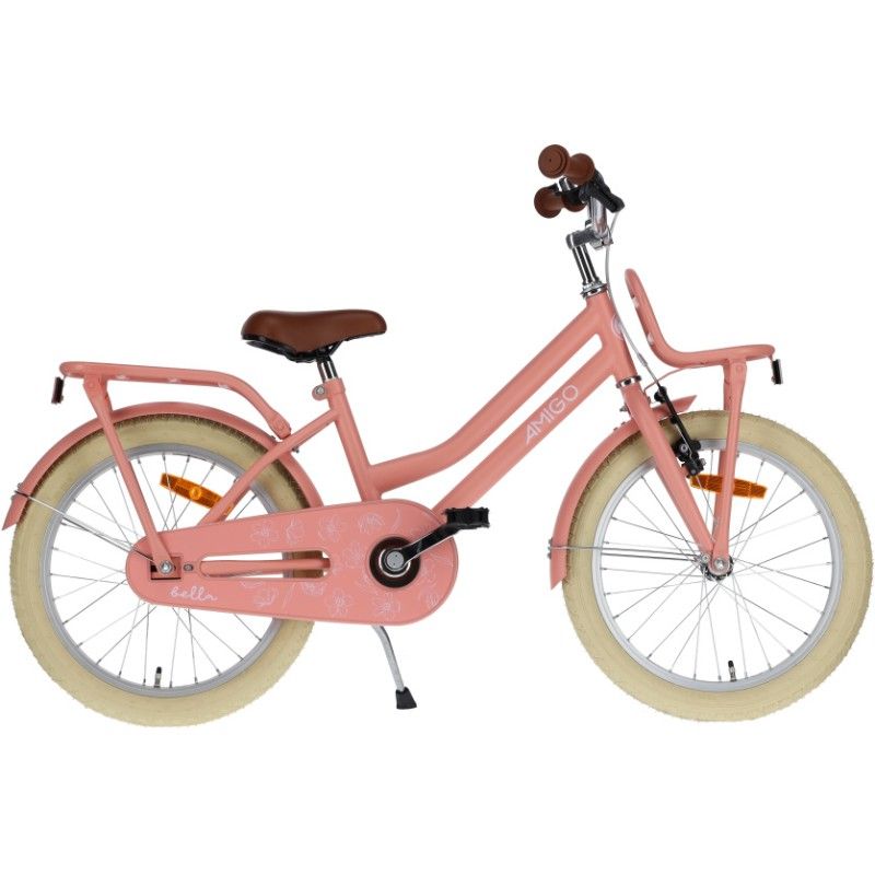 Bella 18 Inch 29 cm Girls Coaster Brake Salmon