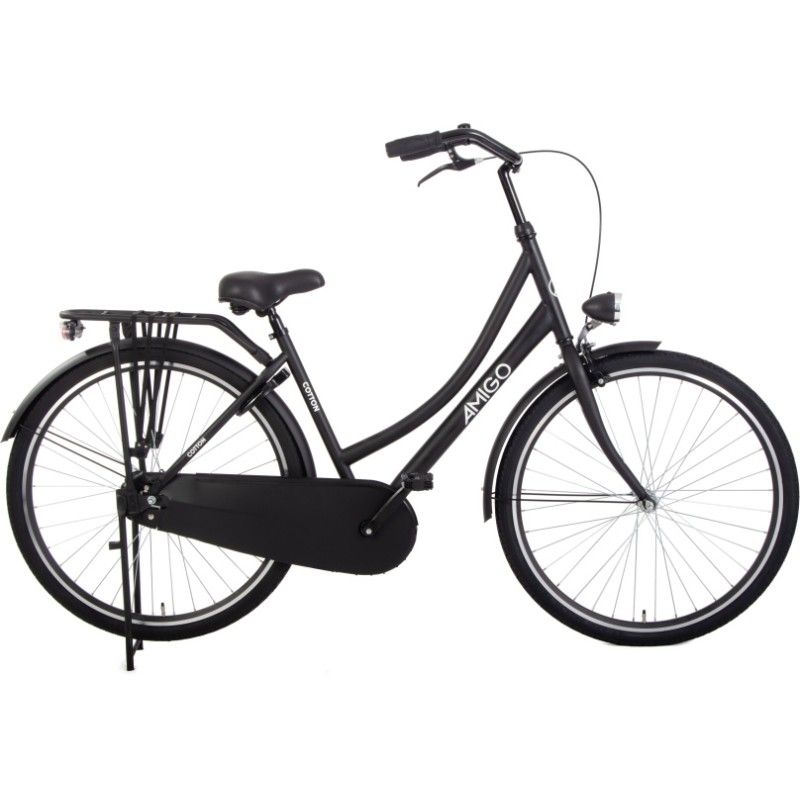 Cotton omafiets 28 Inch 50 cm Women Coaster Brake Matte black